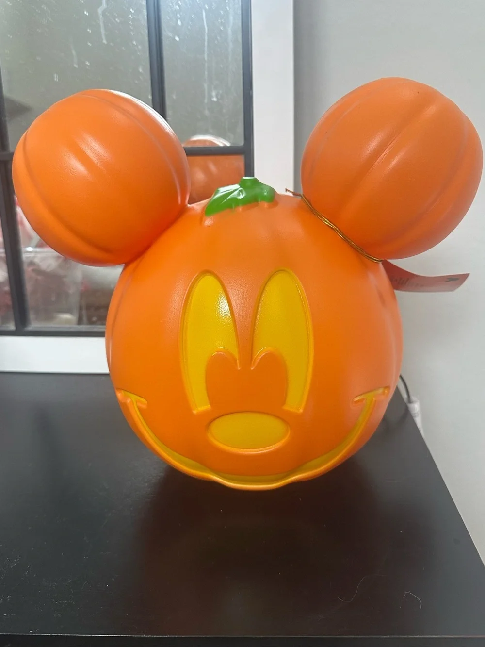 Disney Mickey Mouse Pumpkin Light-Up Blow Mold Halloween Decor NWT